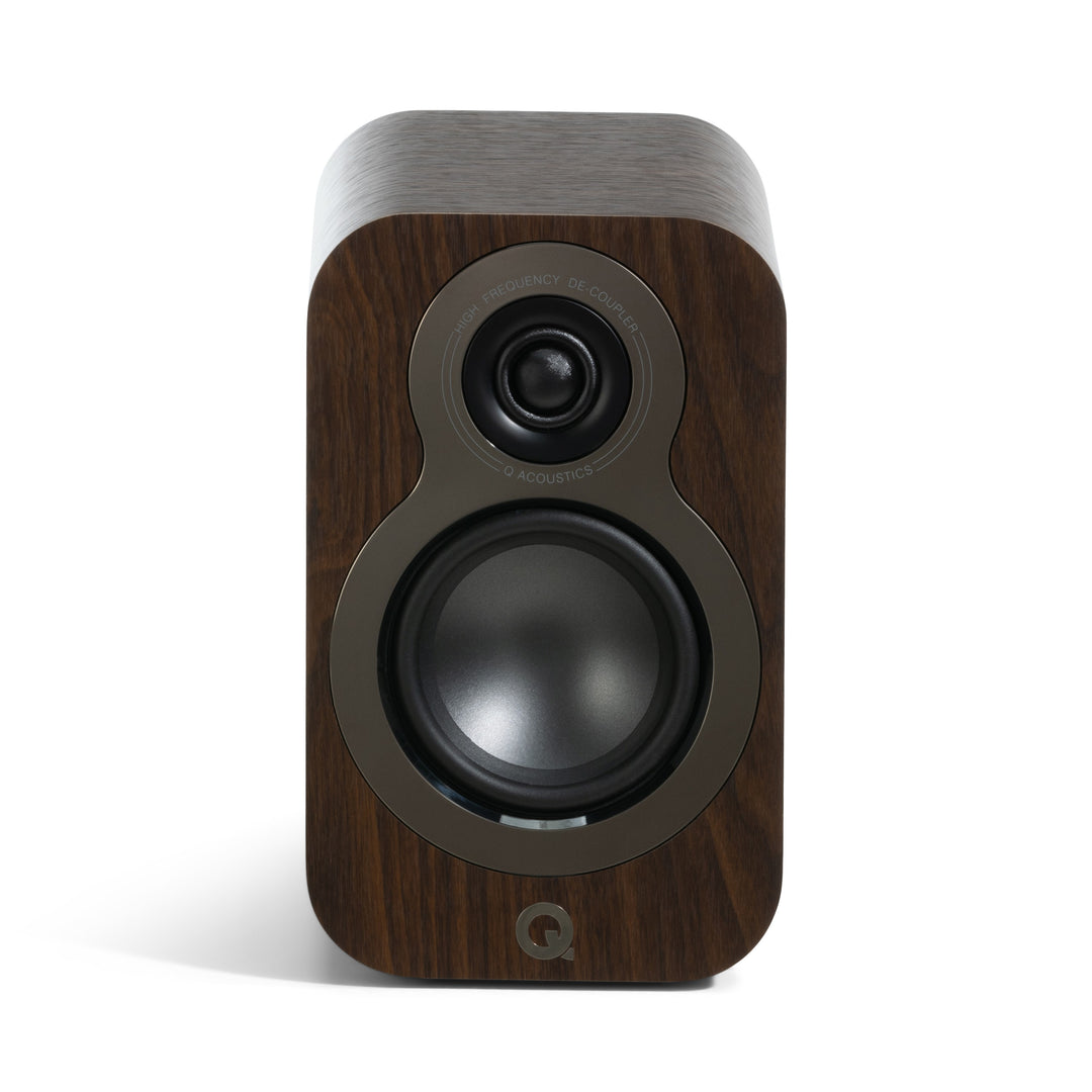 Q Acoustics 3010c Bookshelf Speakers Claro Walnut