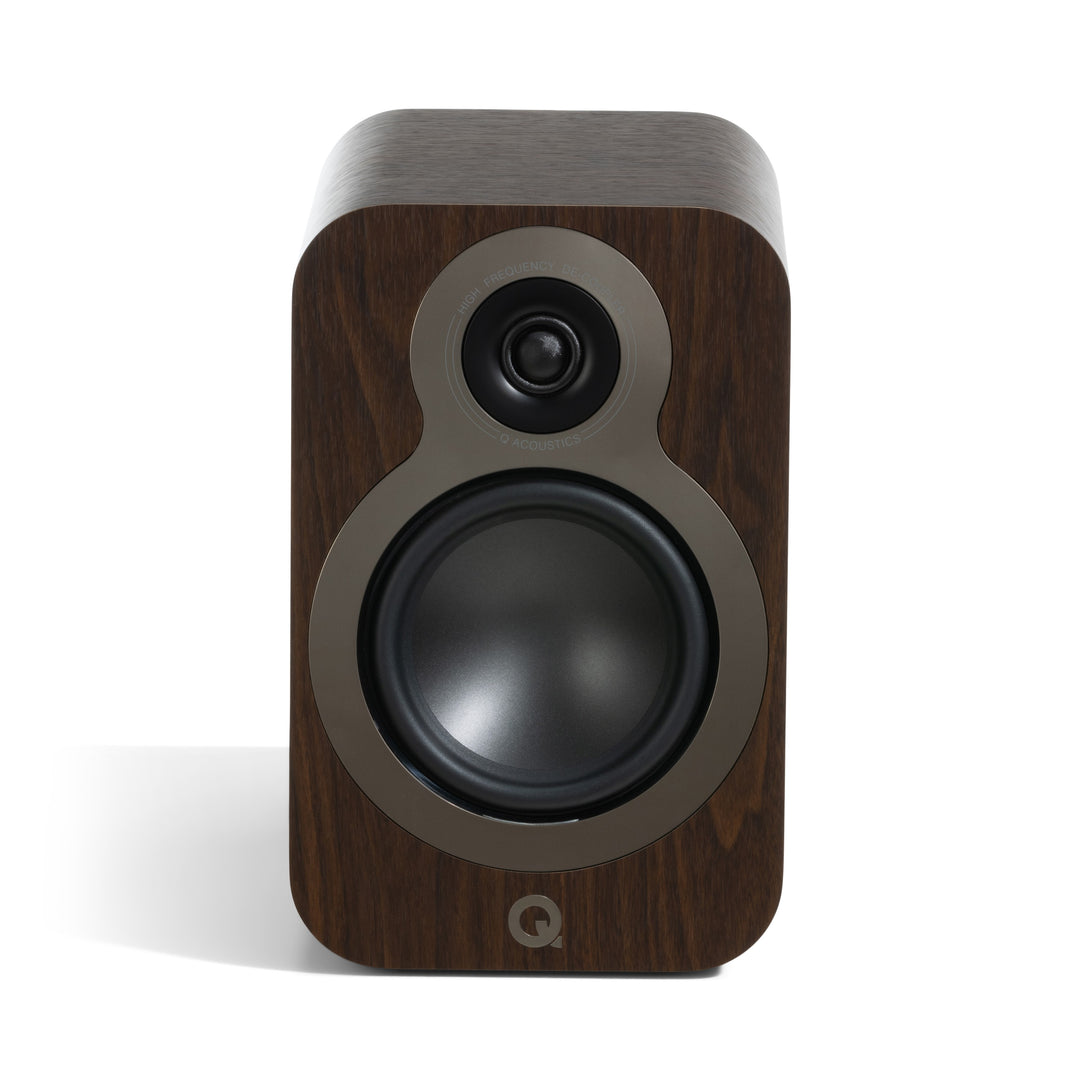 Q Acoustics 3020c Bookshelf Speakers Claro Walnut