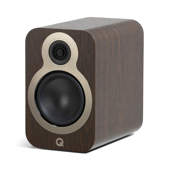 Q Acoustics 3030c Bookshelf Speakers Claro Walnut