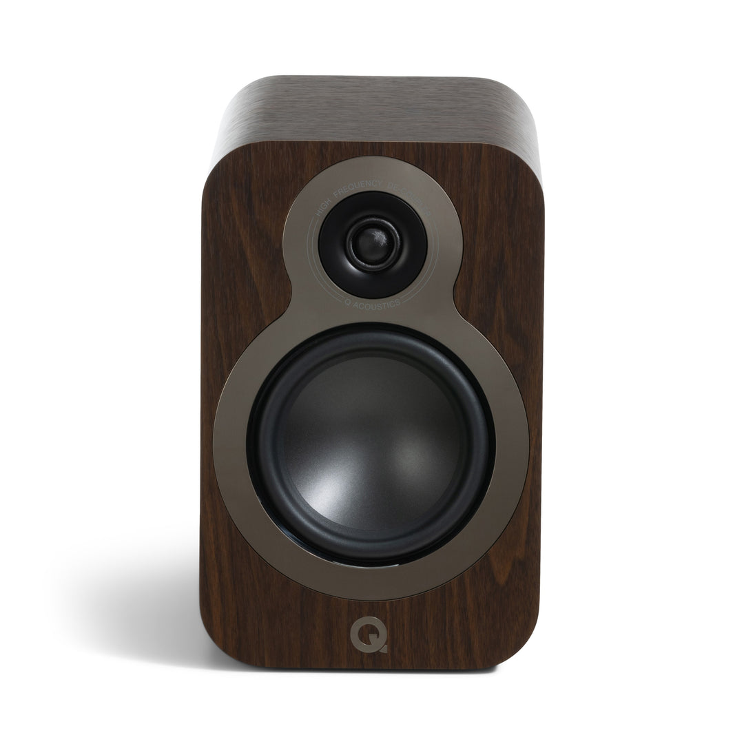 Q Acoustics 3030c Bookshelf Speakers Claro Walnut